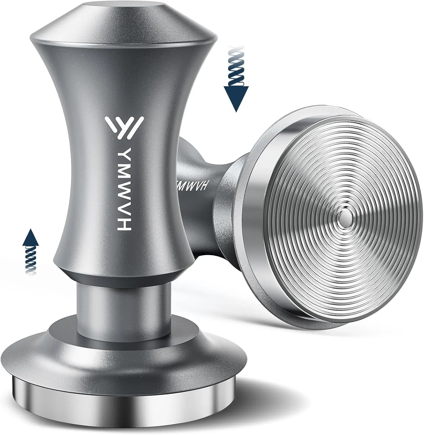 53.3mm Espresso Tamper with Dual Spring Loaded Stainless Steel Ripple Base, Constant 30lb, Compatible with Breville 54mm
53.3mm Espresso Tamper with Dual Spring Loaded Stainless Steel Ripple Base, Constant 30lb, Compatible with Breville 54mm