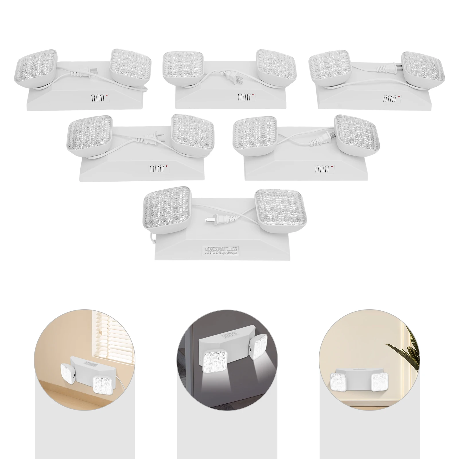 6PCS LED Emergency Light 90LM Wall-mounted or Side-suction Installation, for Office, Business, Restaurants, and Commercial Use
6PCS LED Emergency Light 90LM Wall-mounted or Side-suction Installation, for Office, Business, Restaurants, and Commercial Use