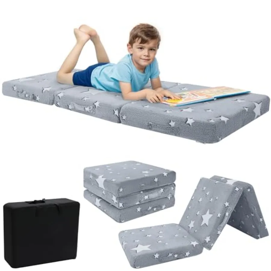 Складной напольный матрас Glow Star Trifold Mat, портативный футон, 57x22 дюйма, серый
Складной напольный матрас Glow Star Trifold Mat, портативный футон, 57x22 дюйма, серый