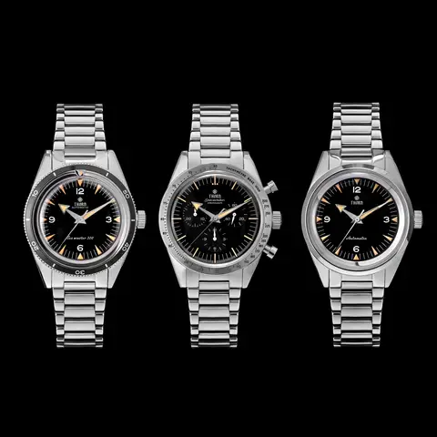 Thron T026 Automatic Watch 38mm Sapphire Crystal 316L Stainless Steel PT5000/Swiss Ronda Movement Vintage Style Men's Watch