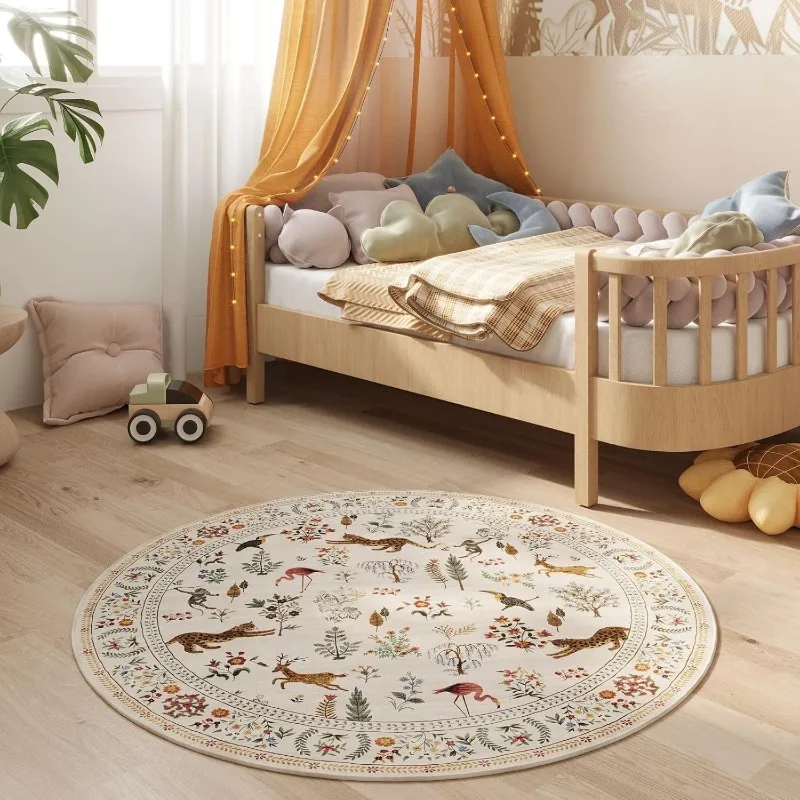Round Living Room Carpet Floral Kitten Creative Design Bedroom Plush Rug Foldable Machine Washable Non-slip Cloakroom Mats Tapis
Round Living Room Carpet Floral Kitten Creative Design Bedroom Plush Rug Foldable Machine Washable Non-slip Cloakroom Mats Tapis