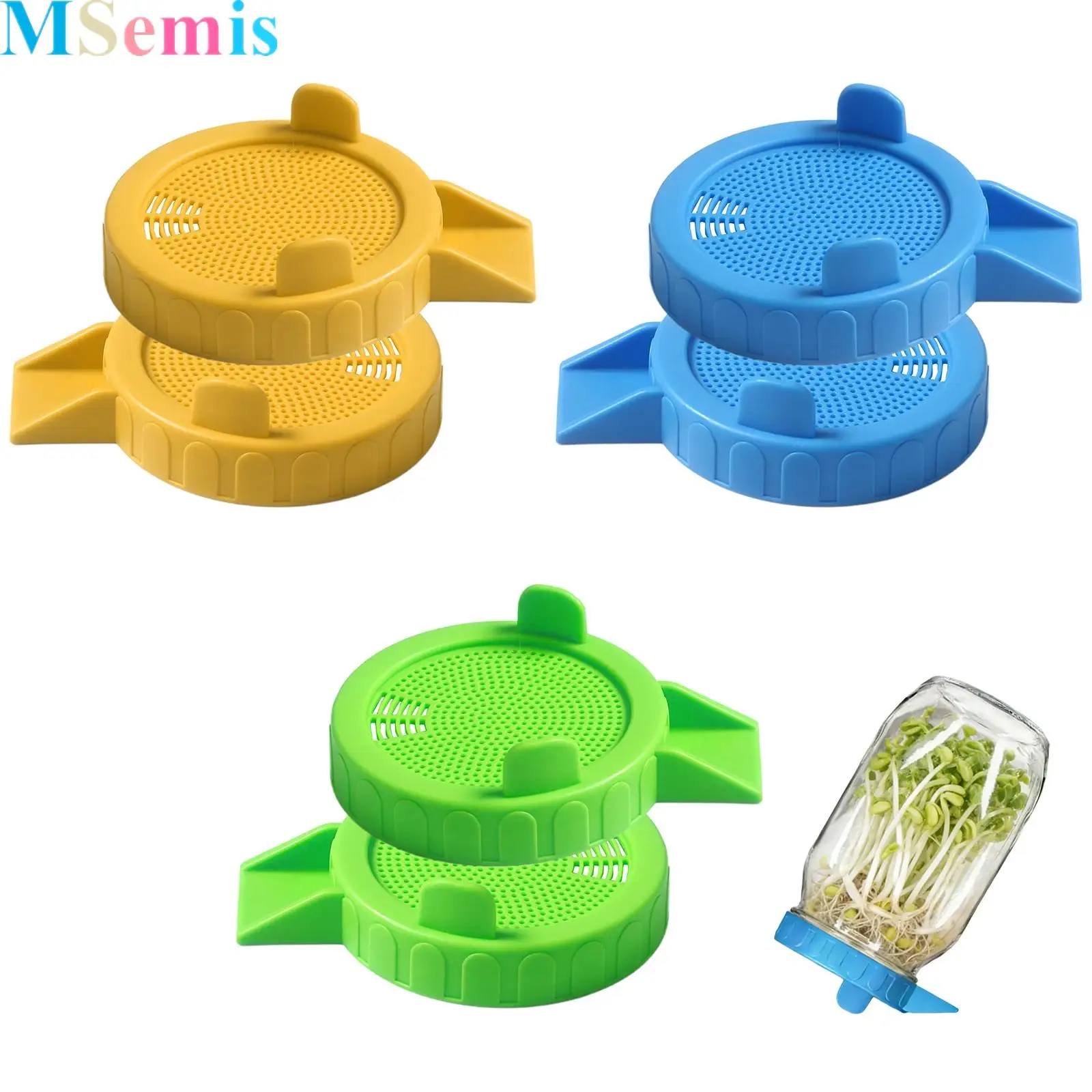 Sprouting Lids for Wide Mouth Mason Jars Plastic Canning Jar Strainer Lids Mason Jar Pour Spout Lid Bean Growing for Grow Bean
Sprouting Lids for Wide Mouth Mason Jars Plastic Canning Jar Strainer Lids Mason Jar Pour Spout Lid Bean Growing for Grow Bean