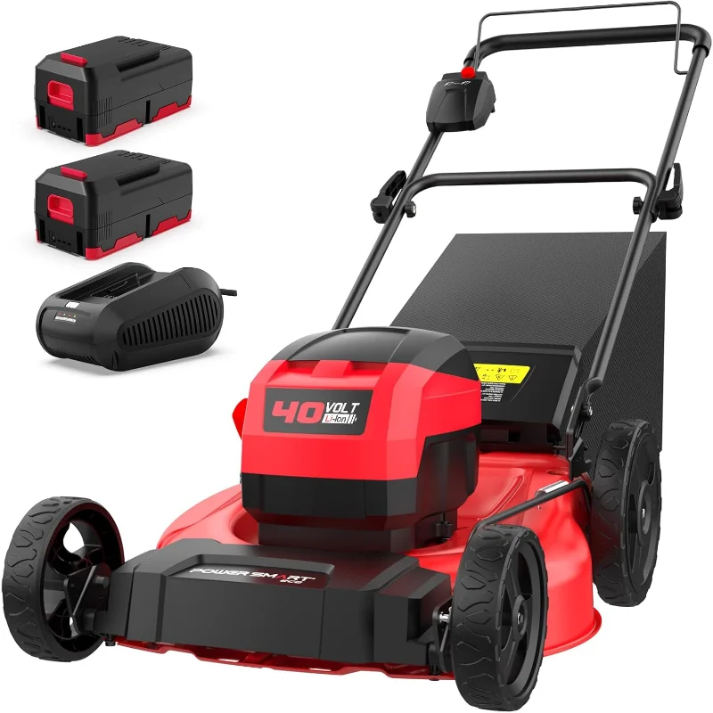 PowerSmart 40V 21" Cordless Push Lawn Mower with 2 x 4.0ah Batteries and Charger, up to 1/4 Acre (MB2400B)
PowerSmart 40V 21" Cordless Push Lawn Mower with 2 x 4.0ah Batteries and Charger, up to 1/4 Acre (MB2400B)