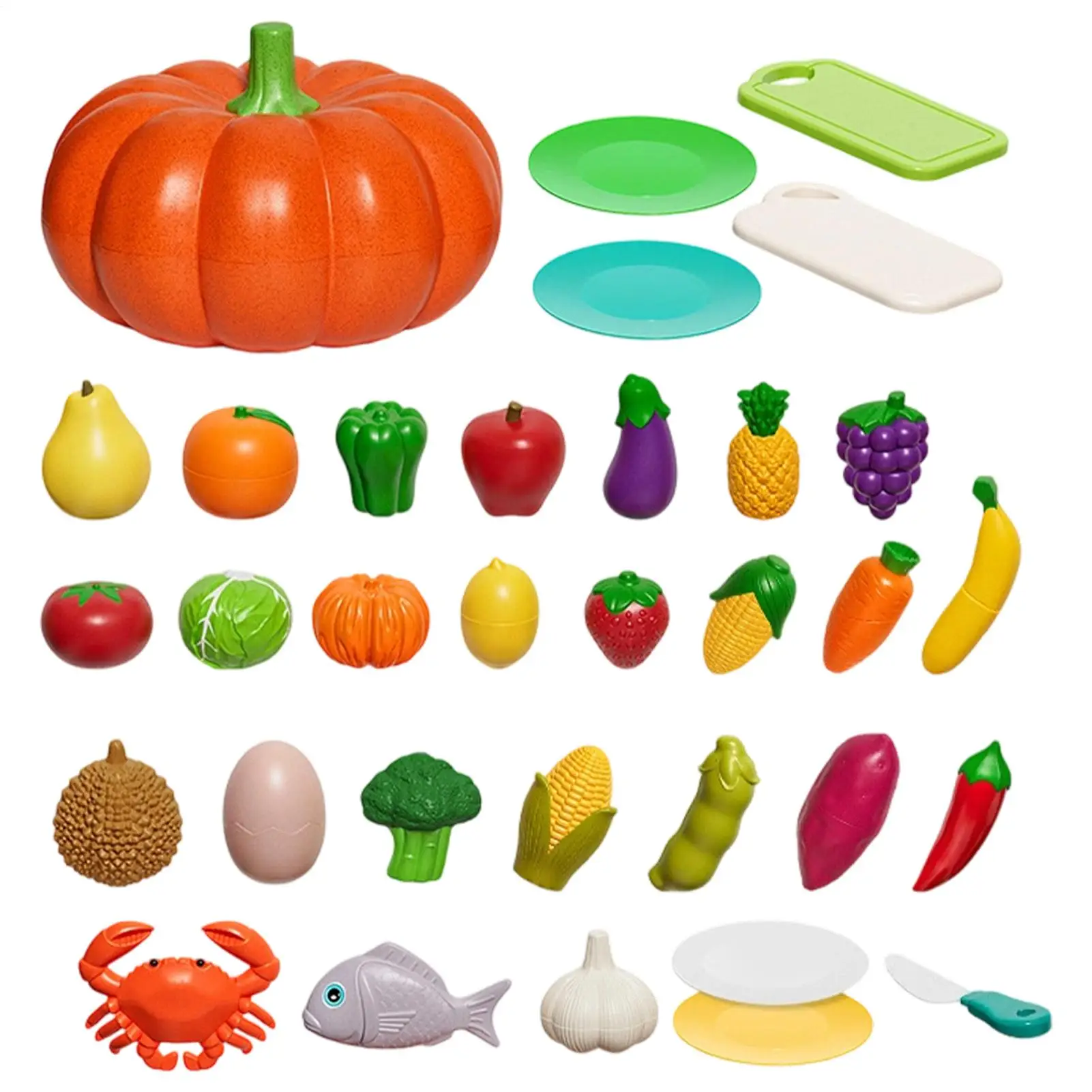 Pumpkin cutting food toy color sorting set fake food kitchen toy set realistic peeling fruit storage toy for boys girls aged 3-8
Pumpkin cutting food toy color sorting set fake food kitchen toy set realistic peeling fruit storage toy for boys girls aged 3-8