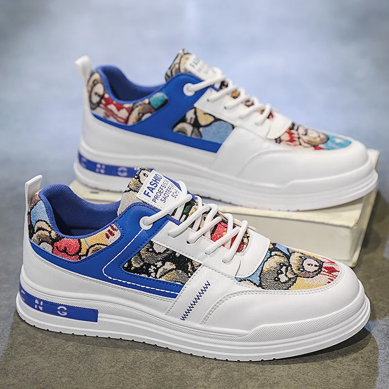 Street Style Men's Skateboard Shoes Comfortable Breathable Platform Sneakers For Men Non-slip Casual Sports Shoes Man Trainers
Street Style Men's Skateboard Shoes Comfortable Breathable Platform Sneakers For Men Non-slip Casual Sports Shoes Man Trainers