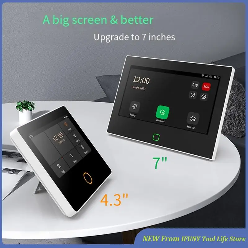 Tuya Smart Home Alarms System Wireless Wifi 4G 7 Inch Panel For Home Burglar Security Protection Alarms New
Tuya Smart Home Alarms System Wireless Wifi 4G 7 Inch Panel For Home Burglar Security Protection Alarms New
