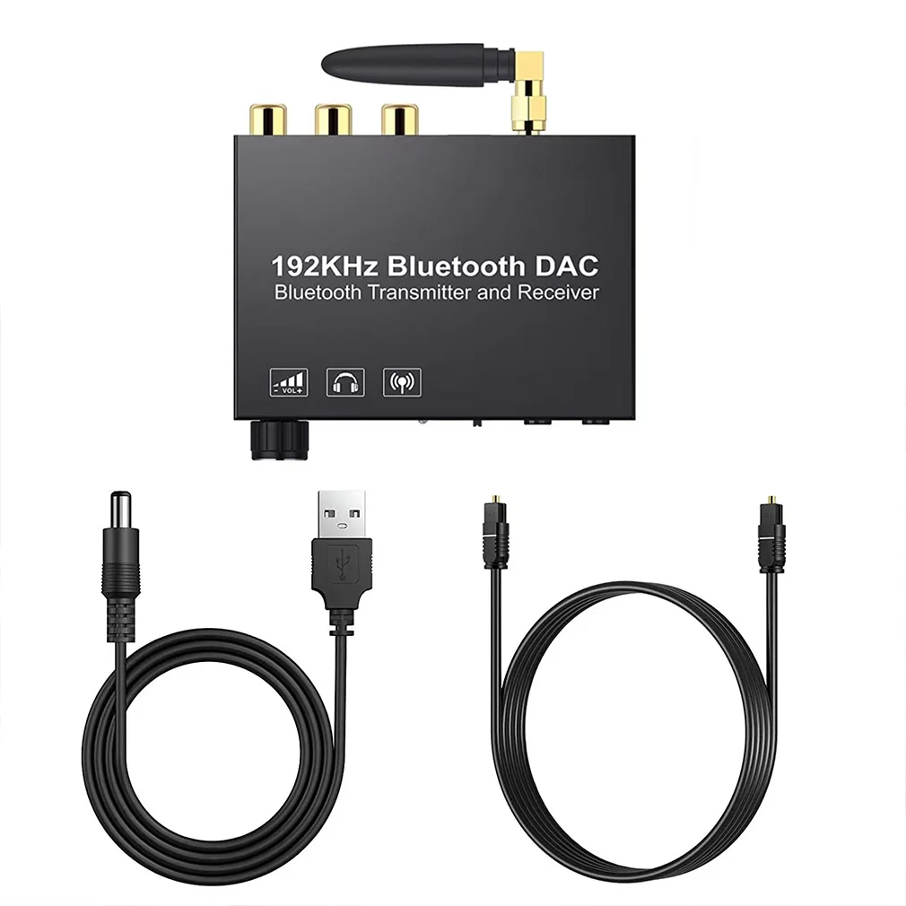 DAC Digital to Analog Converter With Bluetooth-Compatible Receiver Transmitter 192KHz AptX Wireless Audio Adapter Dropshipping
DAC Digital to Analog Converter With Bluetooth-Compatible Receiver Transmitter 192KHz AptX Wireless Audio Adapter Dropshipping