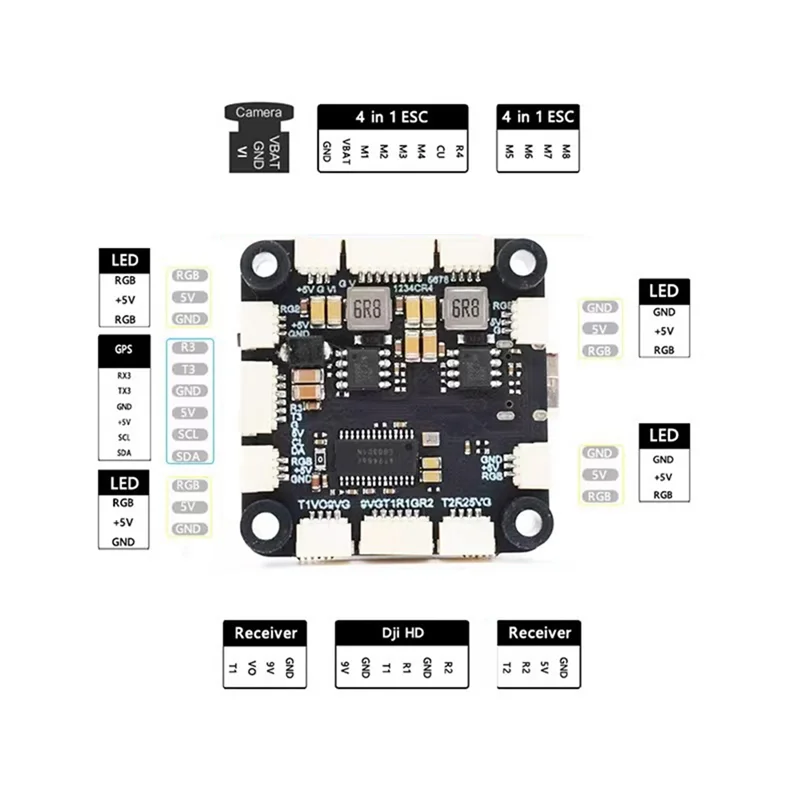 ABZZ-Advanced Flight Controller FT-F722X8 PRO With Onboard ICM42688 Gyroscope For RC FPV Drones
ABZZ-Advanced Flight Controller FT-F722X8 PRO With Onboard ICM42688 Gyroscope For RC FPV Drones