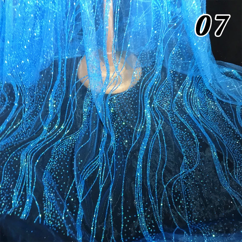 50*130cm Bronzing Glitter Sequin Ripple Wave Pattern Lace Fabric High-quality Shiny Tulle Lace For Diy Wedding Dress Material
50*130cm Bronzing Glitter Sequin Ripple Wave Pattern Lace Fabric High-quality Shiny Tulle Lace For Diy Wedding Dress Material