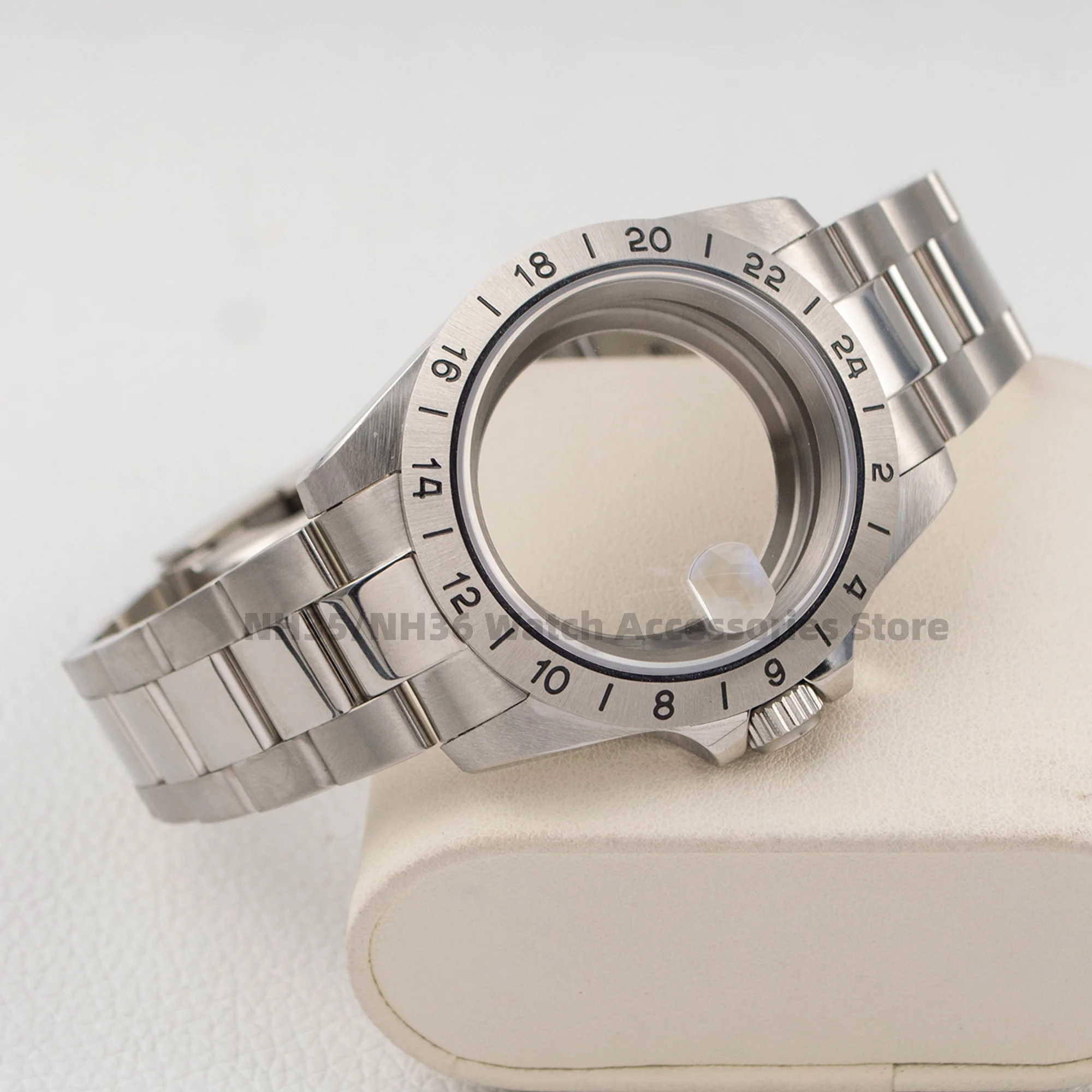 40mm Nh35 Case Strap Stainless Steel Sapphire Glass Replacement 28.5mm Dial Fit Nh34 Nh35 Nh36 Movement for Explore 2 Watch Case
40mm Nh35 Case Strap Stainless Steel Sapphire Glass Replacement 28.5mm Dial Fit Nh34 Nh35 Nh36 Movement for Explore 2 Watch Case