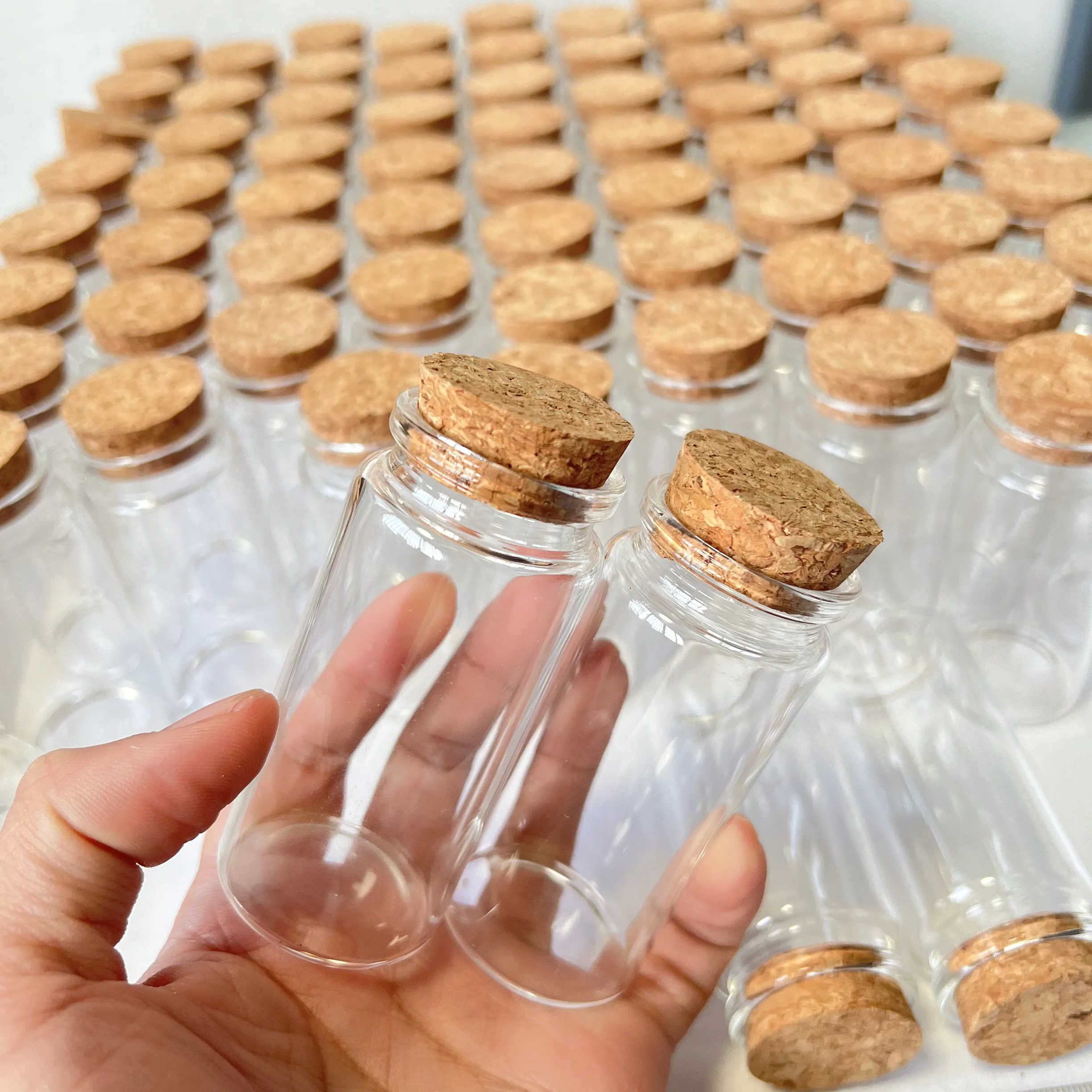 12 Pcs 60ml Candy Glass Bottle Cork 26x37x80mm Tiny Glass Jars Empty Mini Containers DIY Herb Storage Seeds Jars Room Decor
12 Pcs 60ml Candy Glass Bottle Cork 26x37x80mm Tiny Glass Jars Empty Mini Containers DIY Herb Storage Seeds Jars Room Decor