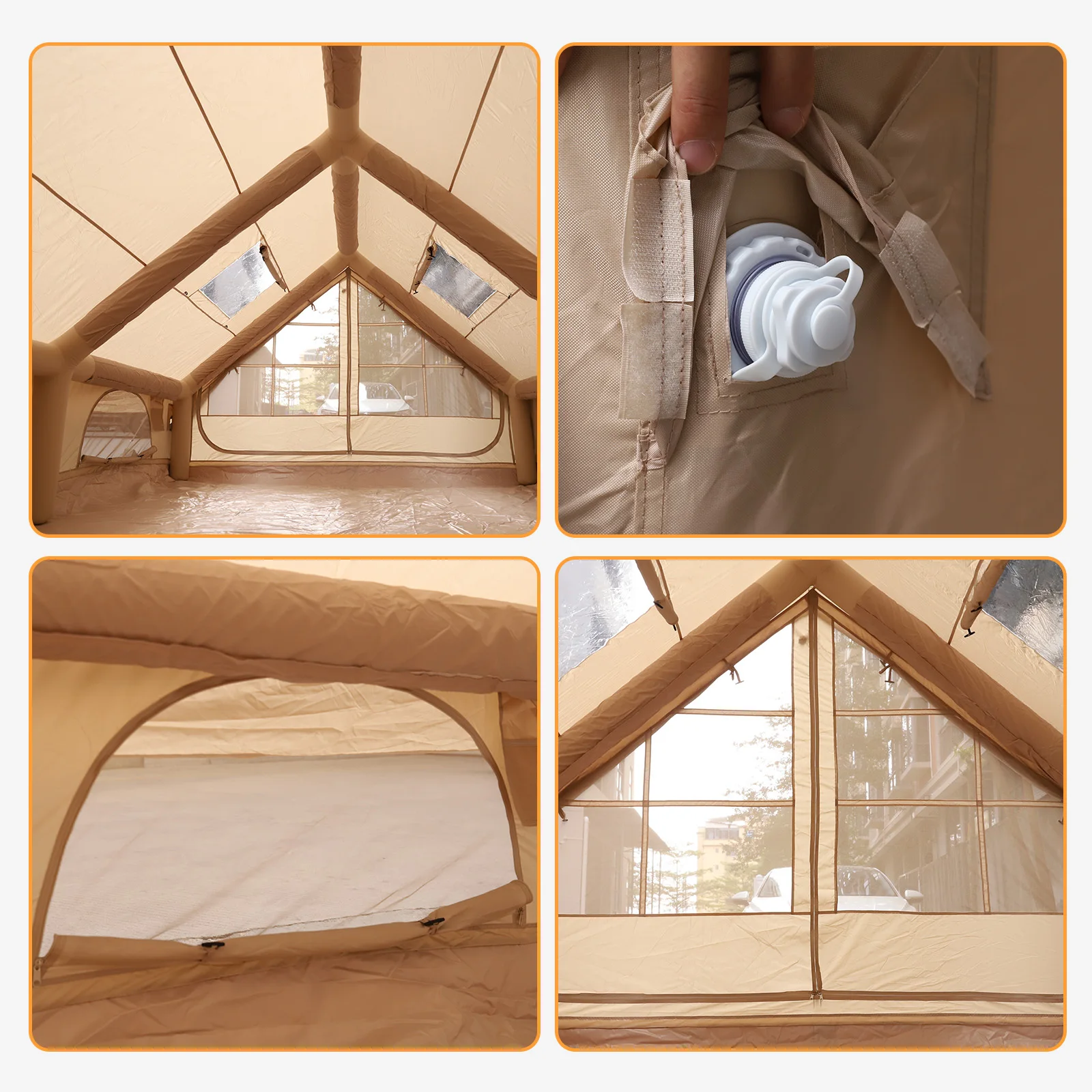 Portable Outdoor Tents with Mesh Windows & Pump 4 Season Big House 130 Square Feets with Stove Jack for Outdoor Hiking Camping
Portable Outdoor Tents with Mesh Windows & Pump 4 Season Big House 130 Square Feets with Stove Jack for Outdoor Hiking Camping