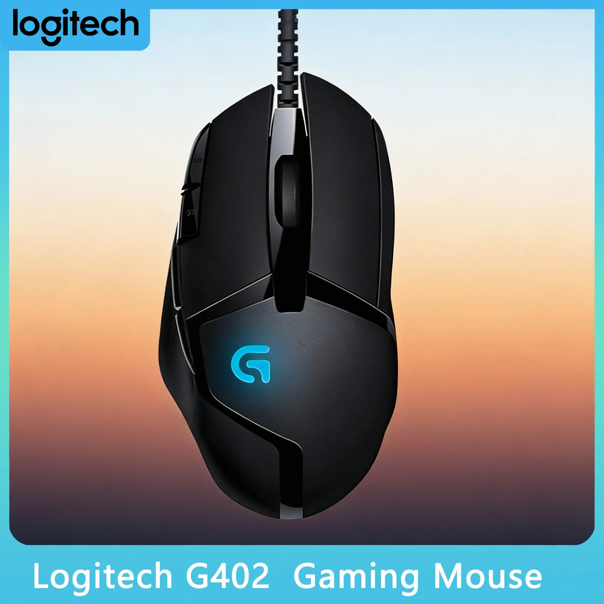 Logitech G402 Cybercafe Gaming Mouse High-Speed Tracking 4000DPI Adjustable