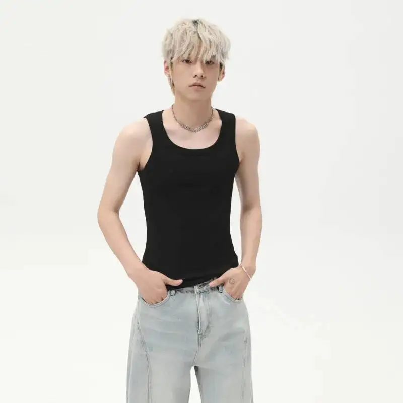 2025 Summer Men's Tank Tops Fashion Solid Color Casual Fitness Ribbed Slim Fit Sleeveless Pullover Vest Simple Versatile
2025 Summer Men's Tank Tops Fashion Solid Color Casual Fitness Ribbed Slim Fit Sleeveless Pullover Vest Simple Versatile