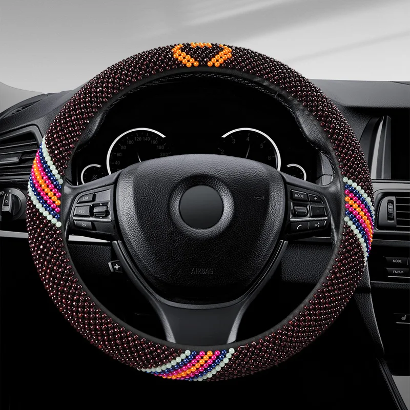Wooden Bead Car Steering Wheel Cover 38cm D/O Shape Non-Slip Wear-resistant Sweat Absorbing Fashion Sports Steering Wheel Cover
Wooden Bead Car Steering Wheel Cover 38cm D/O Shape Non-Slip Wear-resistant Sweat Absorbing Fashion Sports Steering Wheel Cover