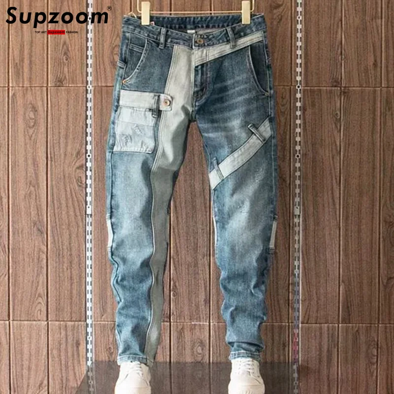 Supzoom New Arrival Hot Sale Top Fashion Autumn Zipper Fly Stonewashed Casual Cargo Denim Pockets Cotton Jeans Men 
Supzoom New Arrival Hot Sale Top Fashion Autumn Zipper Fly Stonewashed Casual Cargo Denim Pockets Cotton Jeans Men