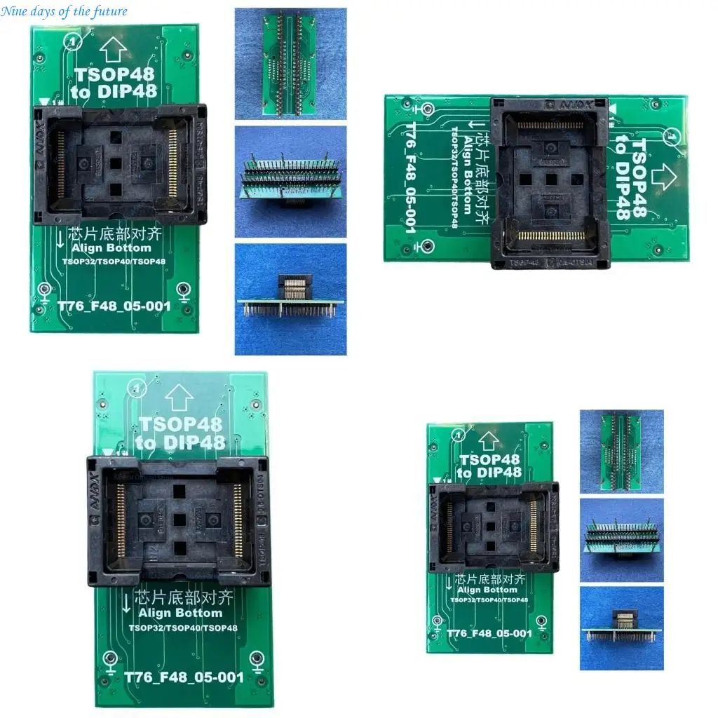 Адаптер программирования чипов TSOP32 TSOP40 TSOP48 Чип для ZIF для DIP48 для T76 E65A 
Адаптер программирования чипов TSOP32 TSOP40 TSOP48 Чип для ZIF для DIP48 для T76 E65A