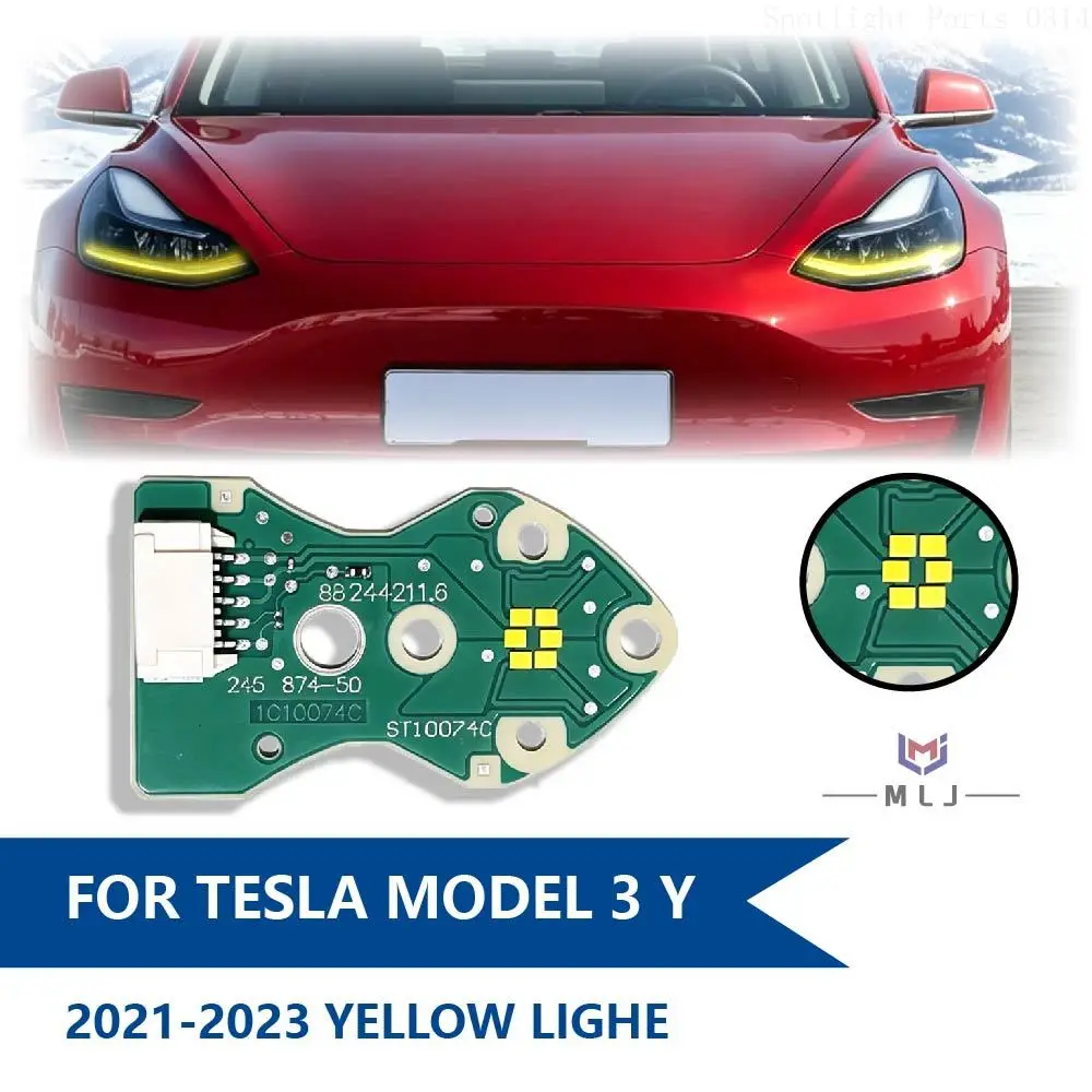 For 2021 2022 2023 Tesla Model Y Model 3 Yellow Light DRL ChipLight Source Chip Headlight DRL Light Source Board Car Accessories
For 2021 2022 2023 Tesla Model Y Model 3 Yellow Light DRL ChipLight Source Chip Headlight DRL Light Source Board Car Accessories