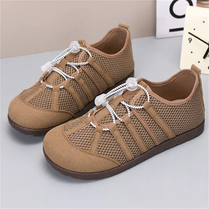 Mesh Breathable Training Shoes for Women Drawstring Versatile Flat Heel Soft Sole Casual Mountaineering Sports Shoes
Mesh Breathable Training Shoes for Women Drawstring Versatile Flat Heel Soft Sole Casual Mountaineering Sports Shoes