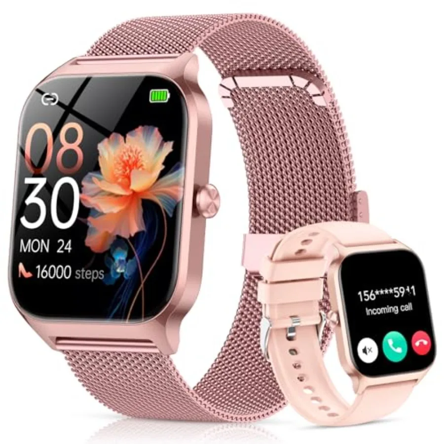 Smart Watch for Women 2 Bands,Bluetooth Call Smartwatch with AI Voice, 1.85" HD Fitness Watch, Heart Rate/SpO2/Steps/Sleep Moni
Smart Watch for Women 2 Bands,Bluetooth Call Smartwatch with AI Voice, 1.85" HD Fitness Watch, Heart Rate/SpO2/Steps/Sleep Moni