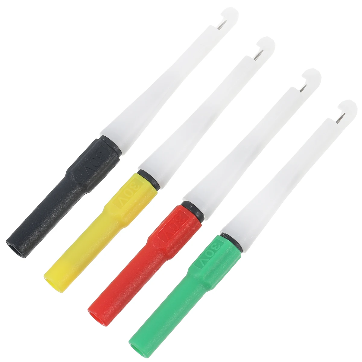 4 pcs Insulation Piercing Pin Non-Destructive Back Pin Test Probes 19Mm 30V Wire Piercer Kit Automotive Sensor Connector
4 pcs Insulation Piercing Pin Non-Destructive Back Pin Test Probes 19Mm 30V Wire Piercer Kit Automotive Sensor Connector