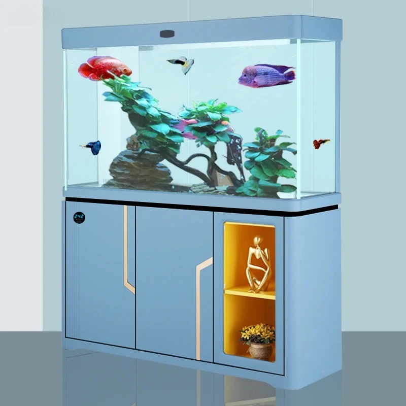 large living room bottom filter small aquarium round high-end screen smart new light luxury arowana tank
large living room bottom filter small aquarium round high-end screen smart new light luxury arowana tank