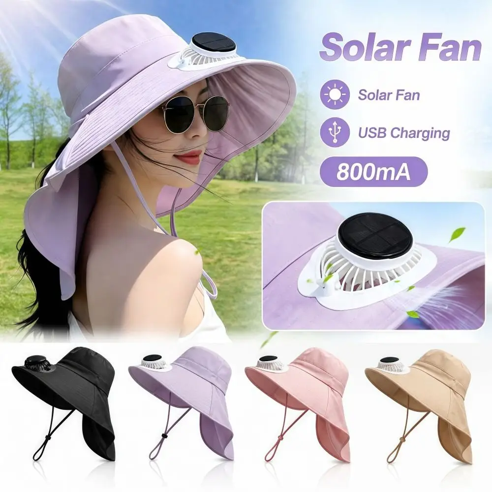 USB Charging Women Men Solar Fan Hats 800 MAh Adjustable Bucket Hat Full Wrap UV Protection Work Sun Hat Summer Outdoor
USB Charging Women Men Solar Fan Hats 800 MAh Adjustable Bucket Hat Full Wrap UV Protection Work Sun Hat Summer Outdoor