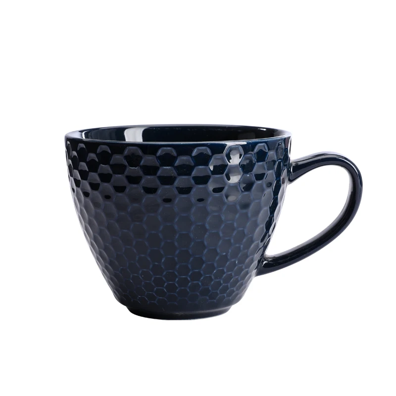 Tableware embossed European ceramic cups soup cups dessert cups mugs milk cups.
Tableware embossed European ceramic cups soup cups dessert cups mugs milk cups.