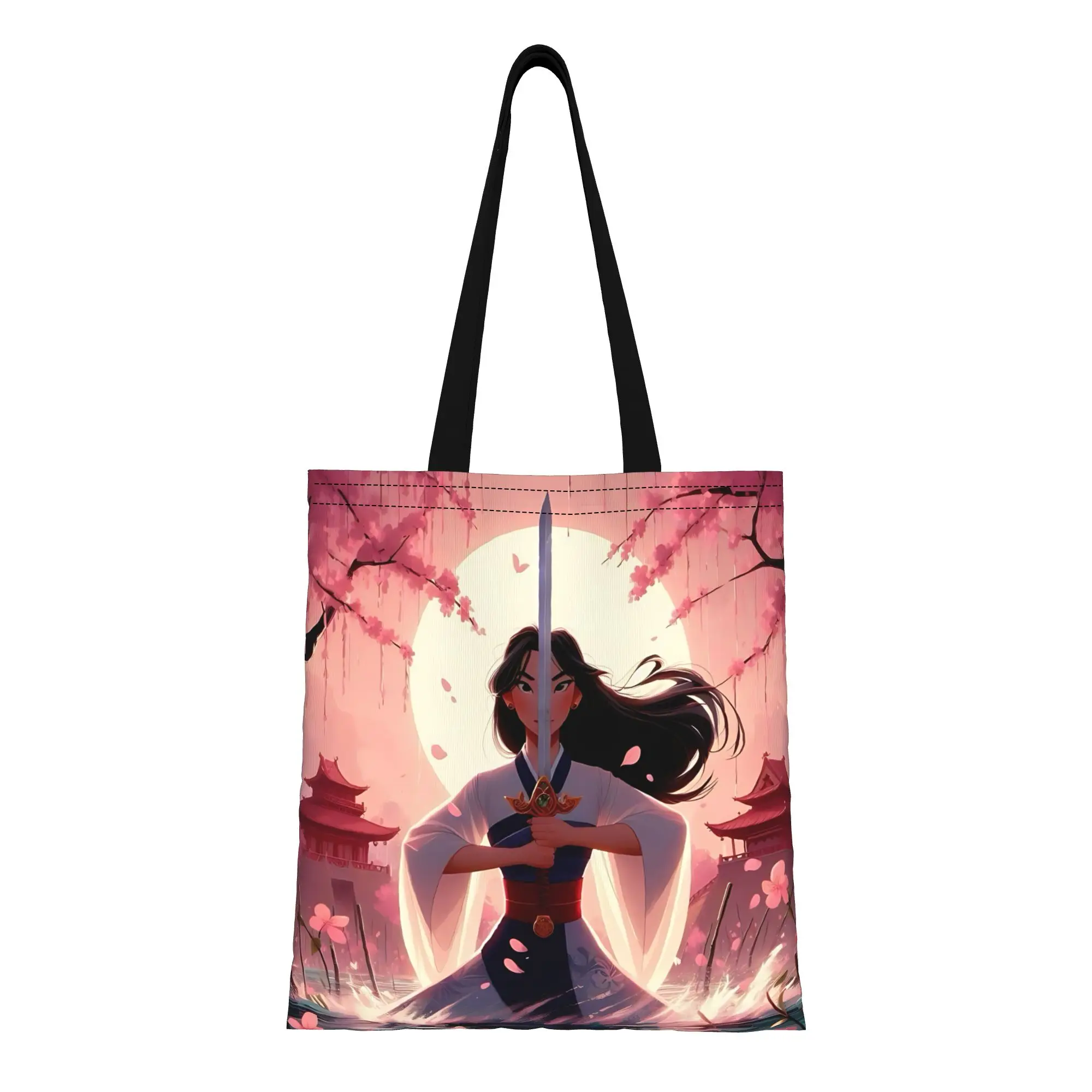 1PC Valentine's Day Disney animation Reusable Double Sided Canvas Tote Bag Shoulder Mulan Chinese culture Handbag
1PC Valentine's Day Disney animation Reusable Double Sided Canvas Tote Bag Shoulder Mulan Chinese culture Handbag