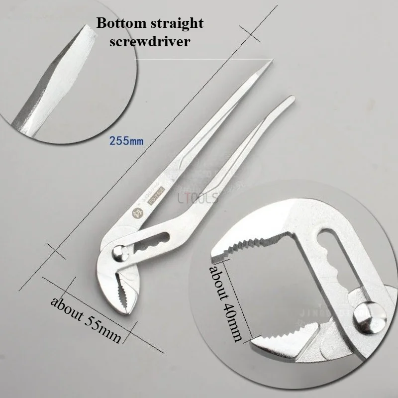 New Quick-adjust Water Pump Pliers Large Opening CR-V Steel Non-Slip Plumbing Plier for Home Water Pipe Repair & Nut Fastening
New Quick-adjust Water Pump Pliers Large Opening CR-V Steel Non-Slip Plumbing Plier for Home Water Pipe Repair & Nut Fastening