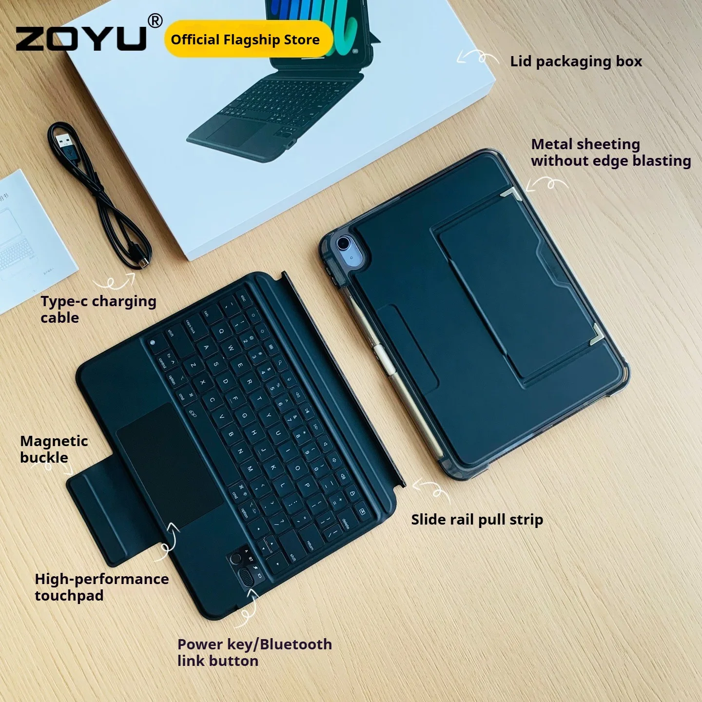 Чехол ZOYU для iPad 10/11, волшебная клавиатура, для iPad Air 4/5th 11 M2/M3, съемный чехол 2 в 1, горизонтальный и вертикальный чехол с кронштейнами
Чехол ZOYU для iPad 10/11, волшебная клавиатура, для iPad Air 4/5th 11 M2/M3, съемный чехол 2 в 1, горизонтальный и вертикальный чехол с кронштейнами