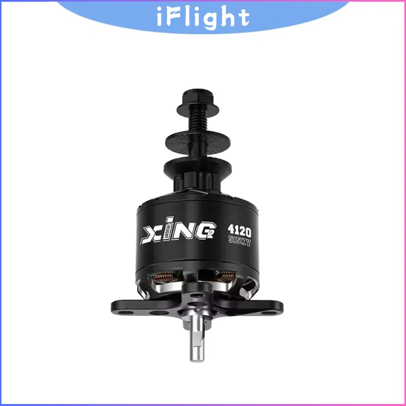 XING2 4120 515KV Brushless Motor by iFlight, 127.76A Peak 24V 12N14P NSK Bearings for Fixed-Wing FPV RC Airplane DIY
XING2 4120 515KV Brushless Motor by iFlight, 127.76A Peak 24V 12N14P NSK Bearings for Fixed-Wing FPV RC Airplane DIY