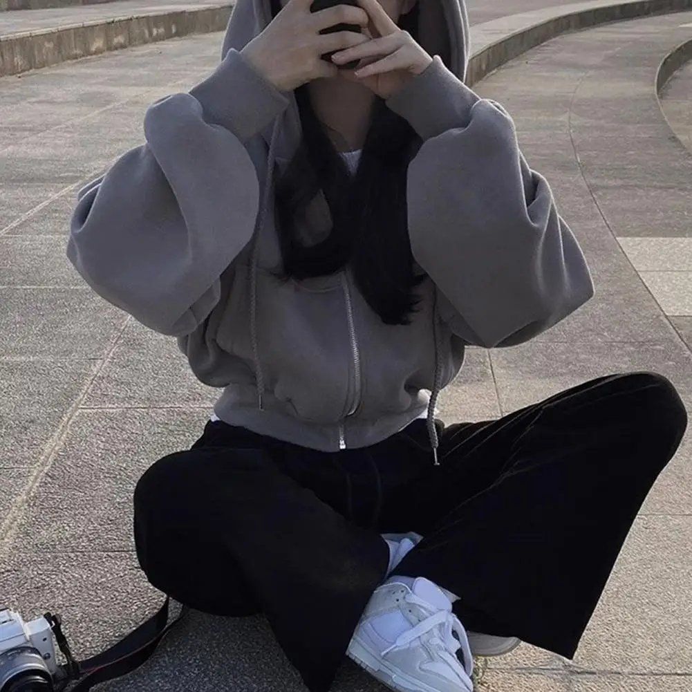 Hooded Coat Stylish Hooded Sport Jacket with Drawstring Pockets for Women Wear Coat with Elastic Cuff Hem Fall Winter Hoodie
Hooded Coat Stylish Hooded Sport Jacket with Drawstring Pockets for Women Wear Coat with Elastic Cuff Hem Fall Winter Hoodie