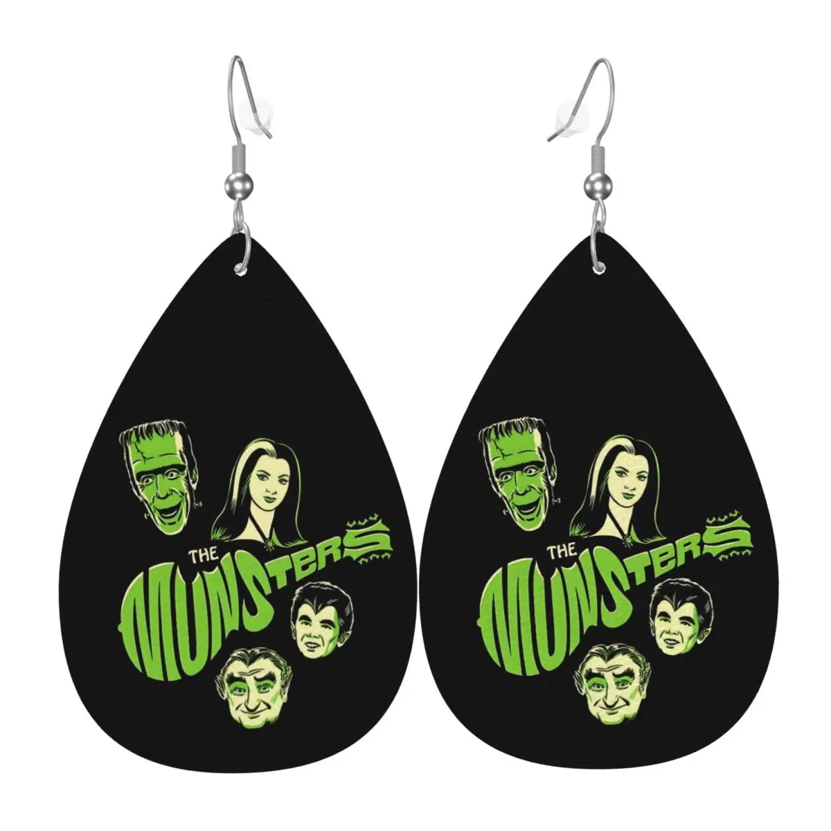 Custom The Munsters Movie Leather Teardrop Earrings Personalized For Women Jewelry Accessories For Valentine's Day
Custom The Munsters Movie Leather Teardrop Earrings Personalized For Women Jewelry Accessories For Valentine's Day