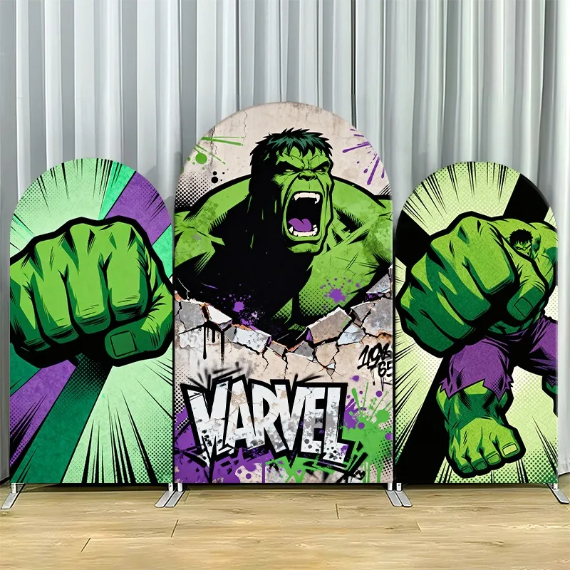 Arch Backdrop Cover Single Side Marvel Hulk Comic Superhero Green Purple Artwork Party Decoration Photo Booth Background Props
Arch Backdrop Cover Single Side Marvel Hulk Comic Superhero Green Purple Artwork Party Decoration Photo Booth Background Props