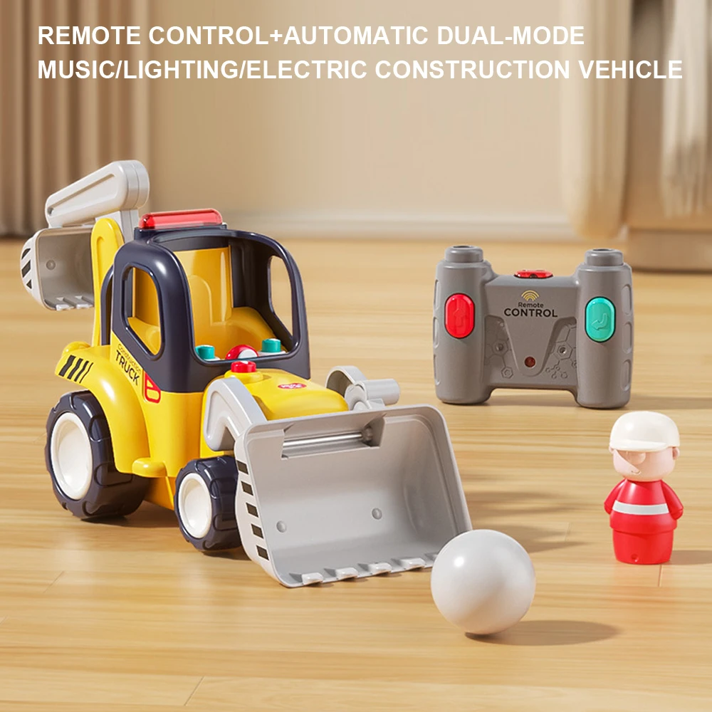 Remote Control+Automatic Dual-Mode Music/Lighting/Electric Construction Vehicle, Forklift Truck+Excavator 2-In-1 Children's Toy
Remote Control+Automatic Dual-Mode Music/Lighting/Electric Construction Vehicle, Forklift Truck+Excavator 2-In-1 Children's Toy