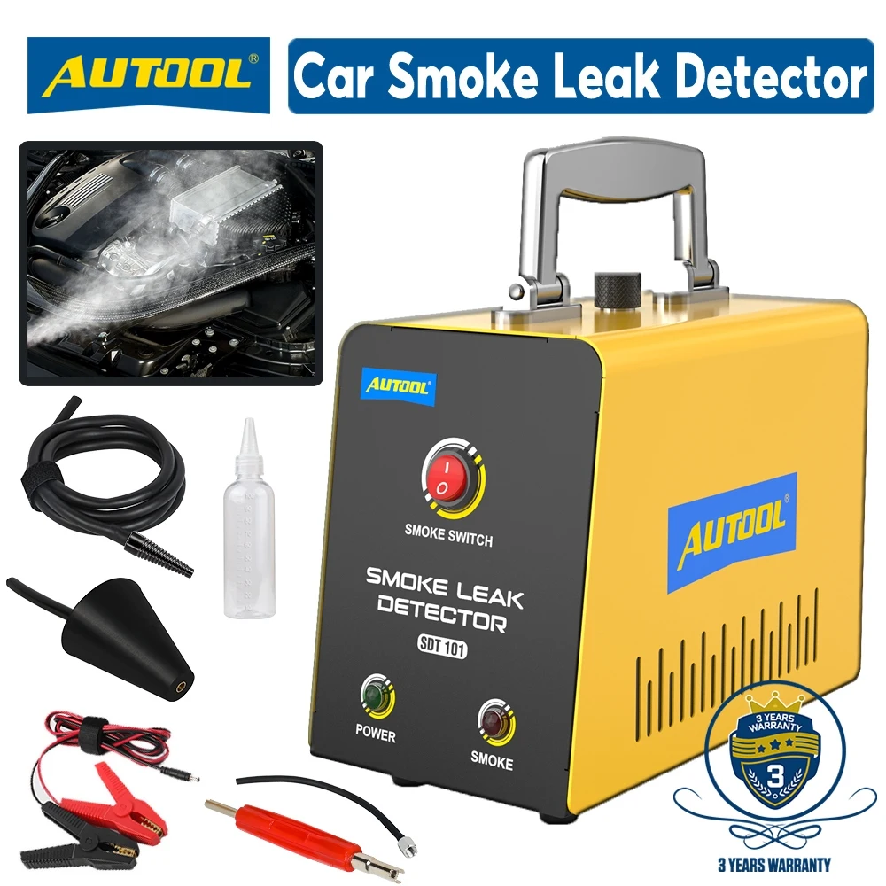 AUTOOL Smoke Machine Leak Detector SDT101 Pipe Detector EVAP Vacuum Leakage Diagnostic Tools Leak Detector Gas Leak Detector
AUTOOL Smoke Machine Leak Detector SDT101 Pipe Detector EVAP Vacuum Leakage Diagnostic Tools Leak Detector Gas Leak Detector
