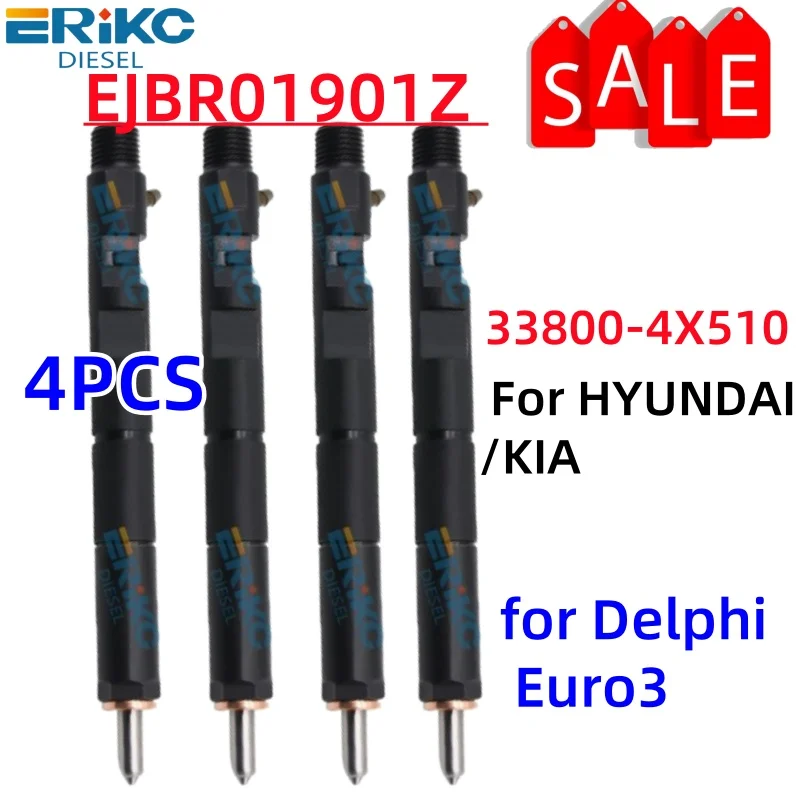 ERIKC 4 шт. EJBR01901Z дизельный инжектор Ejbr1901z дизельный инжектор OEM номер 33800-4X510 для инжектора Euro3 
ERIKC 4 шт. EJBR01901Z дизельный инжектор Ejbr1901z дизельный инжектор OEM номер 33800-4X510 для инжектора Euro3