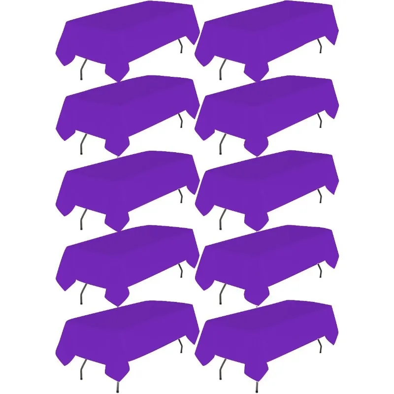 10 Pack Purple Tablecloth 60x102 inch Polyester Fabric Tablecloths for 6 Foot Rectangle Tables
10 Pack Purple Tablecloth 60x102 inch Polyester Fabric Tablecloths for 6 Foot Rectangle Tables