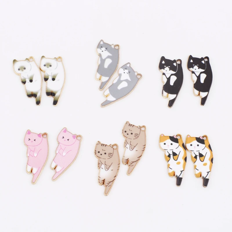 Cute Cat Metal Enamel Animals Charms Pendants for Bracelet Necklace Earrings Jewelry Making Supplies Diy Keychain Accessories
Cute Cat Metal Enamel Animals Charms Pendants for Bracelet Necklace Earrings Jewelry Making Supplies Diy Keychain Accessories