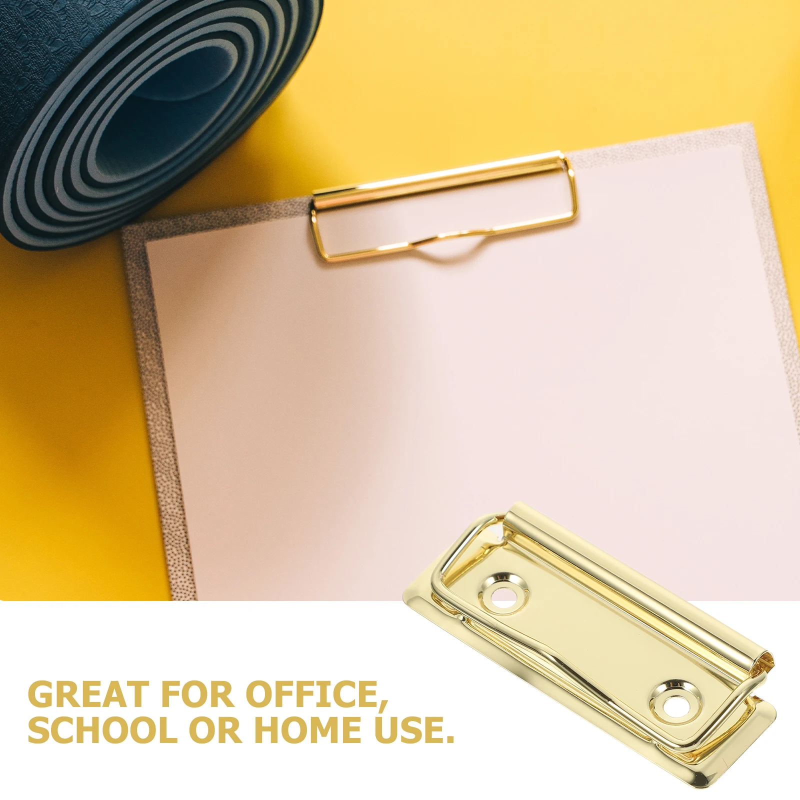 4 Pcs Metal File Folder Clips Rust Resistant Binder Clamps for Office School Golden Writing Board Accessories
4 Pcs Metal File Folder Clips Rust Resistant Binder Clamps for Office School Golden Writing Board Accessories