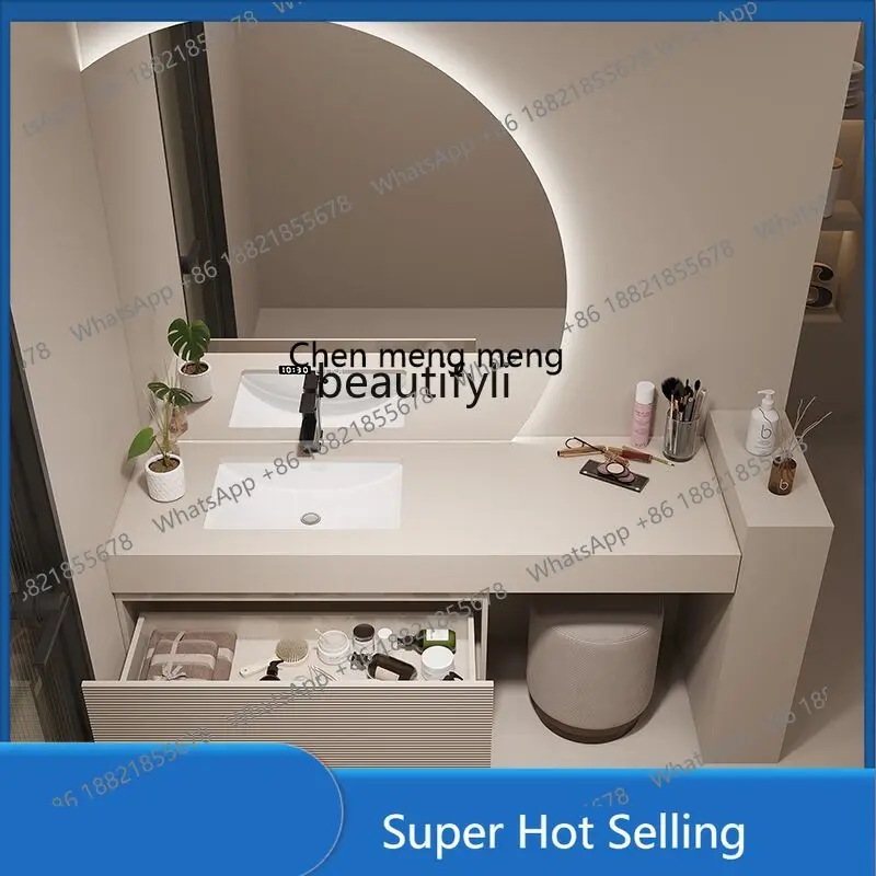A85 Modern Intelligent Oak Bathroom Cabinet Combination Stone Plate Integrated Sink Washbasin Dressing Table Bathroom Table
A85 Modern Intelligent Oak Bathroom Cabinet Combination Stone Plate Integrated Sink Washbasin Dressing Table Bathroom Table