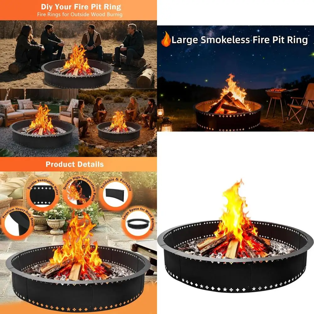 Металлическая стальная вставка для костровой чаши (48 внутренних, 52 внешних диаметра), большая круглая, для уличных очагов на дровах, патио, заднего двора
Металлическая стальная вставка для костровой чаши (48 внутренних, 52 внешних диаметра), большая круглая, для уличных очагов на дровах, патио, заднего двора