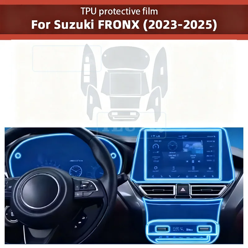 For Suzuki FRONX 2023-2025 Car Door Center Console Media Dashboard Navigation TPU Anti-scratch Protector Film Car Interior Film
For Suzuki FRONX 2023-2025 Car Door Center Console Media Dashboard Navigation TPU Anti-scratch Protector Film Car Interior Film