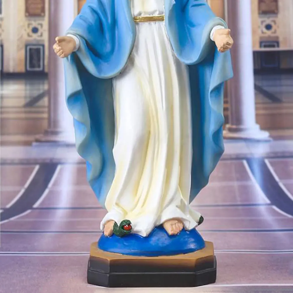 Resin Virgin Statue Hand Painted Home Ornament Catholicism Decor Desktop Figure Not Fade Unique Shape Lifelike Character
Resin Virgin Statue Hand Painted Home Ornament Catholicism Decor Desktop Figure Not Fade Unique Shape Lifelike Character