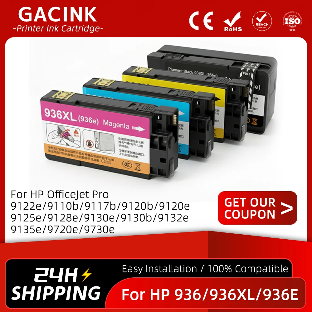New For HP 936 936XL 936E Compatible Ink Cartridge For HP OfficeJet Pro 9110b 9120b 9130b 9720 9730 9122 9720e Printer
New For HP 936 936XL 936E Compatible Ink Cartridge For HP OfficeJet Pro 9110b 9120b 9130b 9720 9730 9122 9720e Printer