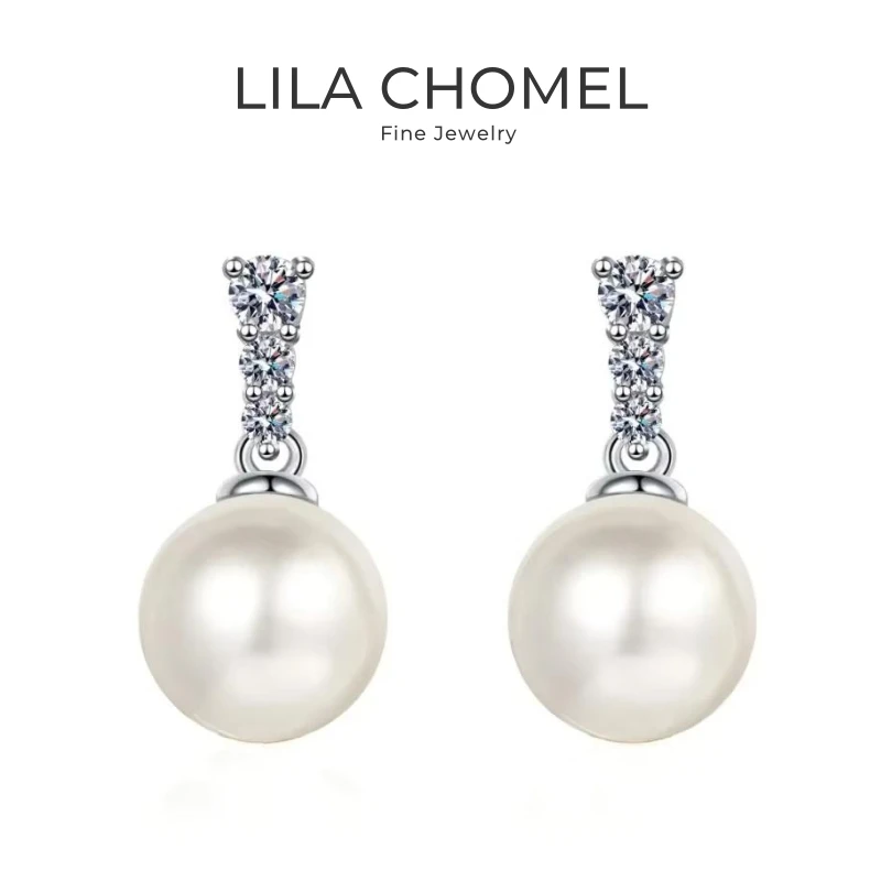 Women Valentine's Day 18K White Gold Earplug Wedding Stud Earrings 0.23CT Moissanite Diamond 9mm Pearl PT950 Platinum Jewelry
Women Valentine's Day 18K White Gold Earplug Wedding Stud Earrings 0.23CT Moissanite Diamond 9mm Pearl PT950 Platinum Jewelry