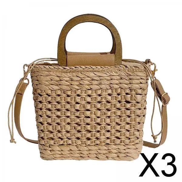 3 плетеных сумок-кошельков из соломы в ретро-стиле для путешествий, отдыха на природе, в качестве подарков
3 плетеных сумок-кошельков из соломы в ретро-стиле для путешествий, отдыха на природе, в качестве подарков