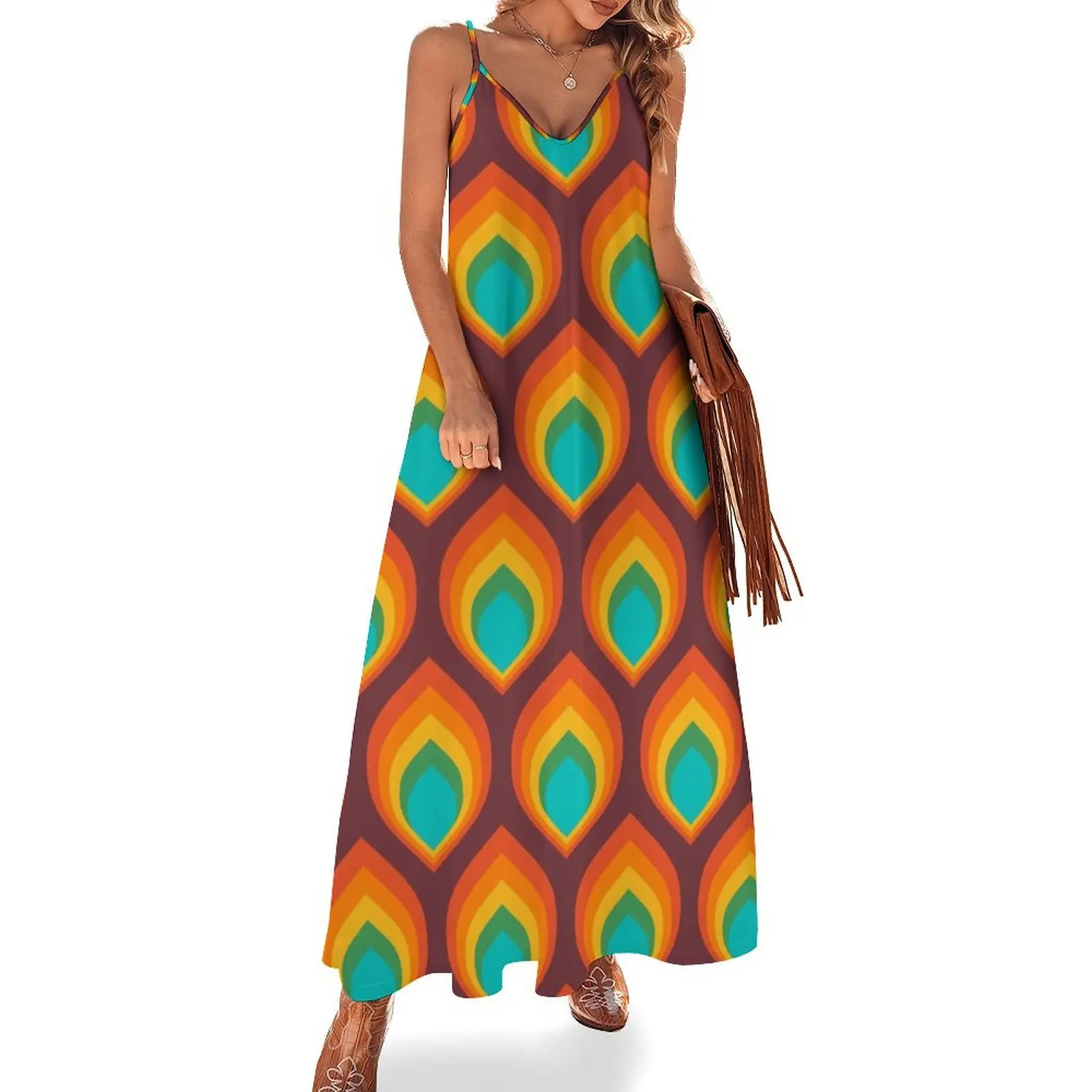 Retro Geometric Gradient Design 824 Sleeveless Dress Woman fashion Beachwear long dresses for women luxury dresses Dress
Retro Geometric Gradient Design 824 Sleeveless Dress Woman fashion Beachwear long dresses for women luxury dresses Dress