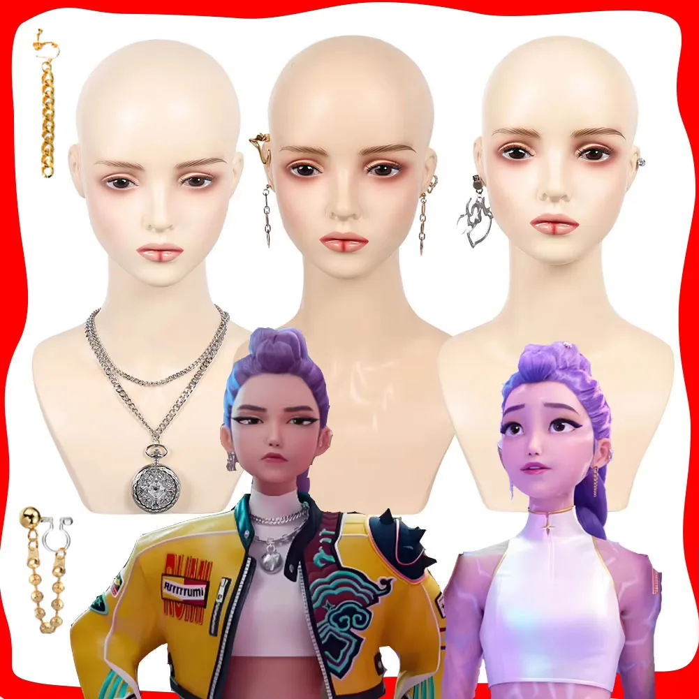 Rumi KPOP Demon Косплей Охотники Косплей Ожерелье Серьги Зажим для ушей для женщин и девочек Групповой костюм Аксессуары Хэллоуин Карнавал 
Rumi KPOP Demon Косплей Охотники Косплей Ожерелье Серьги Зажим для ушей для женщин и девочек Групповой костюм Аксессуары Хэллоуин Карнавал